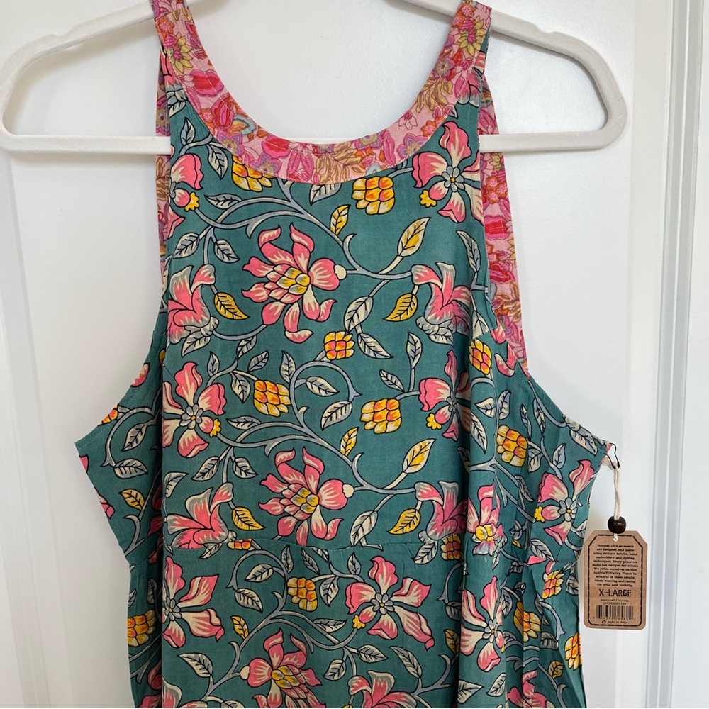 NATURAL LIFE Floral Maxi Dress - Blue and Pink - Picture 8 of 12